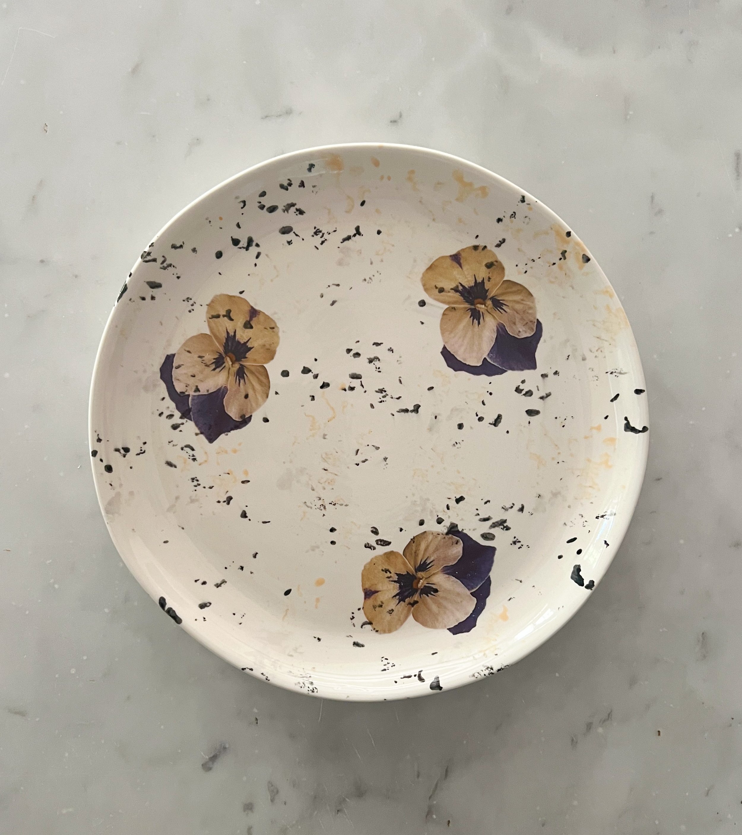 Pansy Ceramic Small Plate