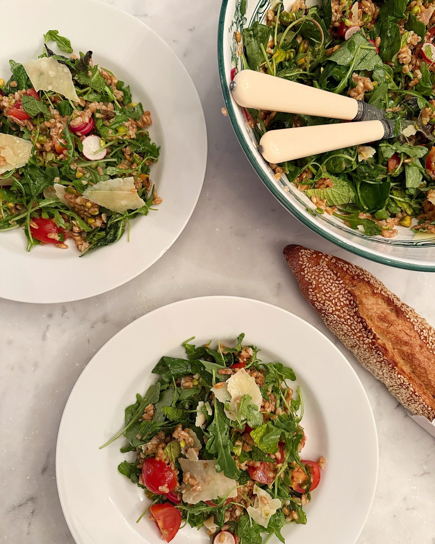 Charlie Bird&rsquo;s Farro Salad

Perfect summer salad to make this weekend. The farro is delicious in this recipe found on @nytcooking by @clarkbar. The rest of the ingredients are perfectly proportioned and make this salad a must in my repertoire. 