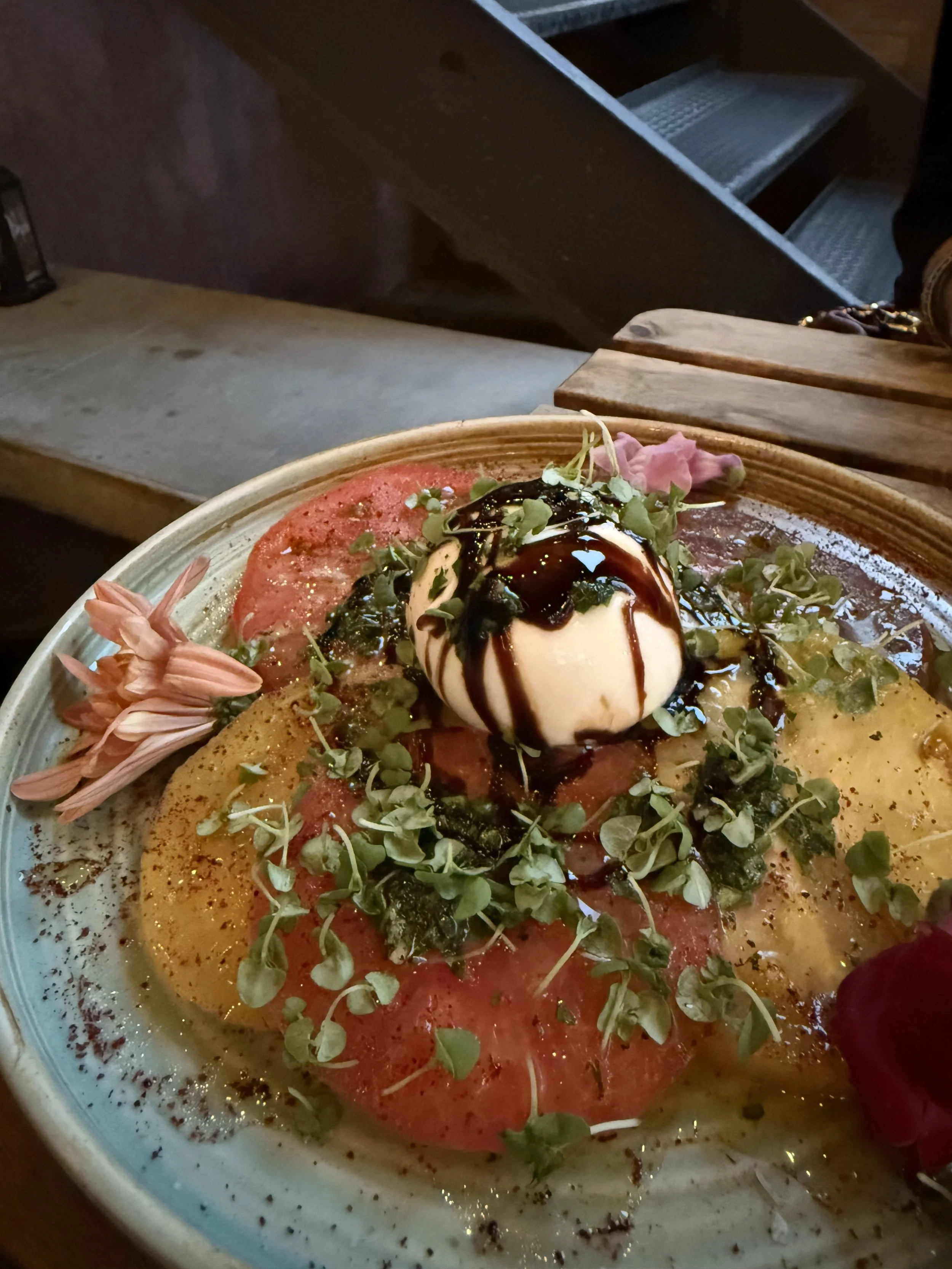 Heirloom Tomato and Burrata, Le Great Outdoors, Santa Monica, CA 