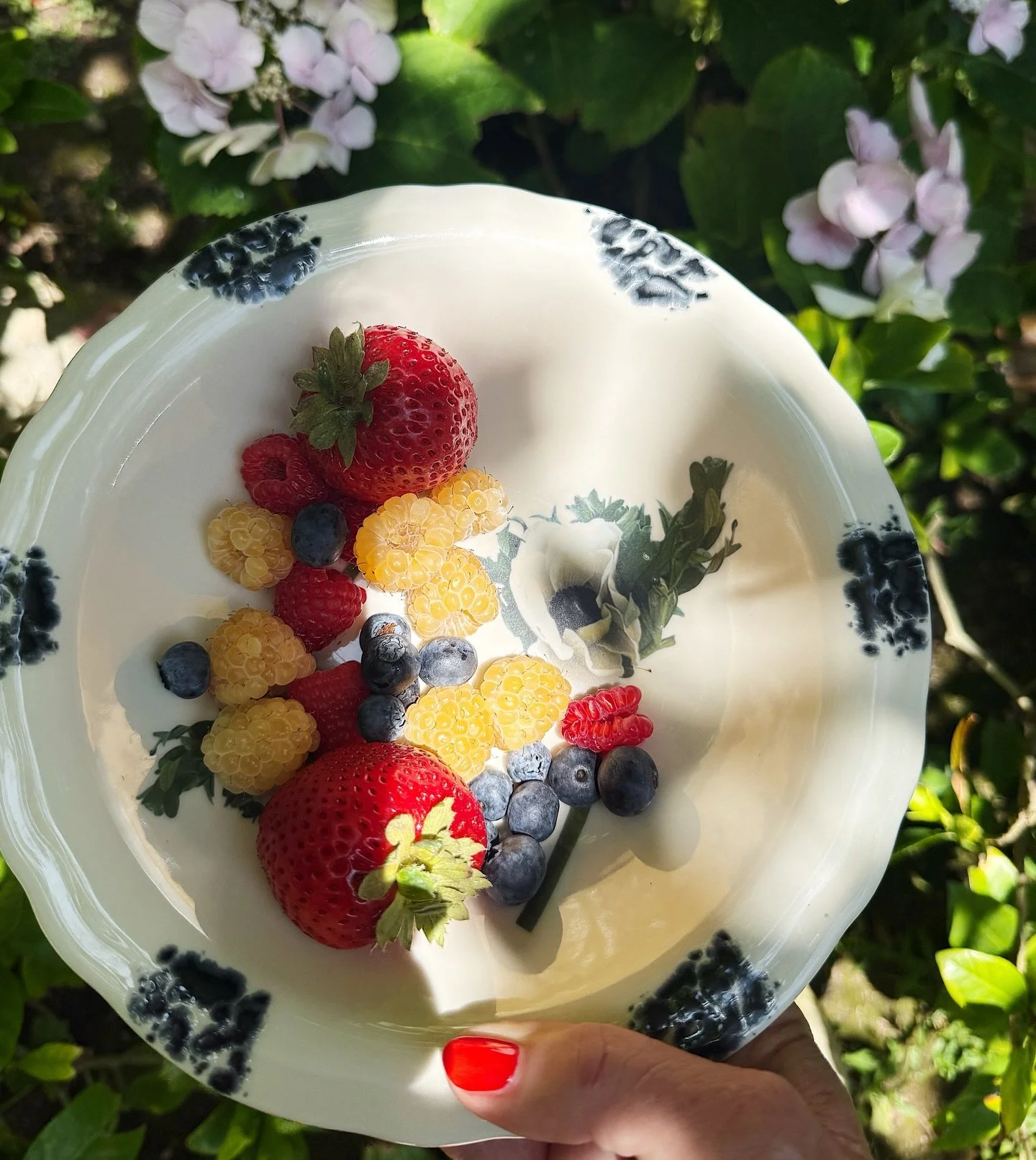 KTH Kitchen Ceramics 

Feels like summer with farmers market berries in a bowl. 
Vintage bowl upcycled with my photos of anemones. Available for purchase. 
.
.
.
#ceramics #berries #summer #bowl #home