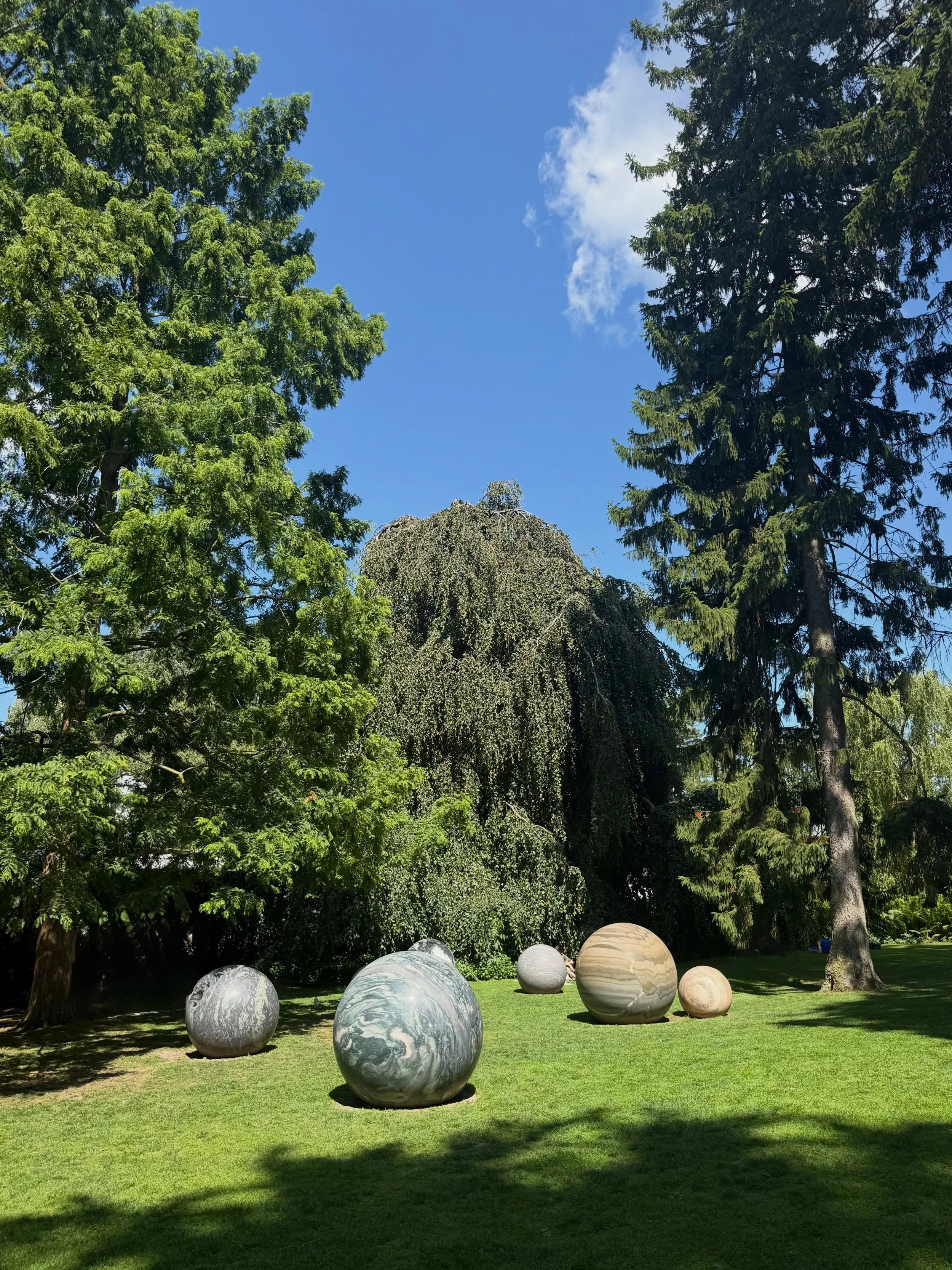 Louisiana Museum 

Day trip. Could have spent all day here. On my list of top museums. Similar feeling to another favorite museum of mine the Peggy Guggenheim Museum in Venice, Italy. Both on the water and both former homes. Exceptional collection of