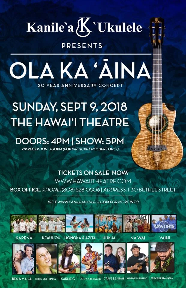 Steven Espaniola performing at Kanileʻa ʻUkulele’s 20 Year Anniversary