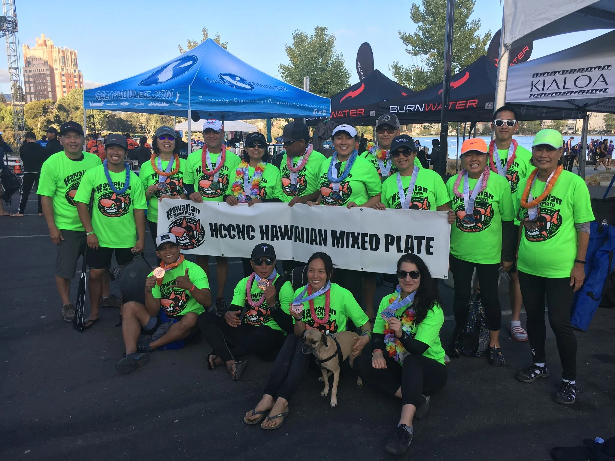 HCCNC's Dragon Boat Team: "Hawaiian Mixed Plate"