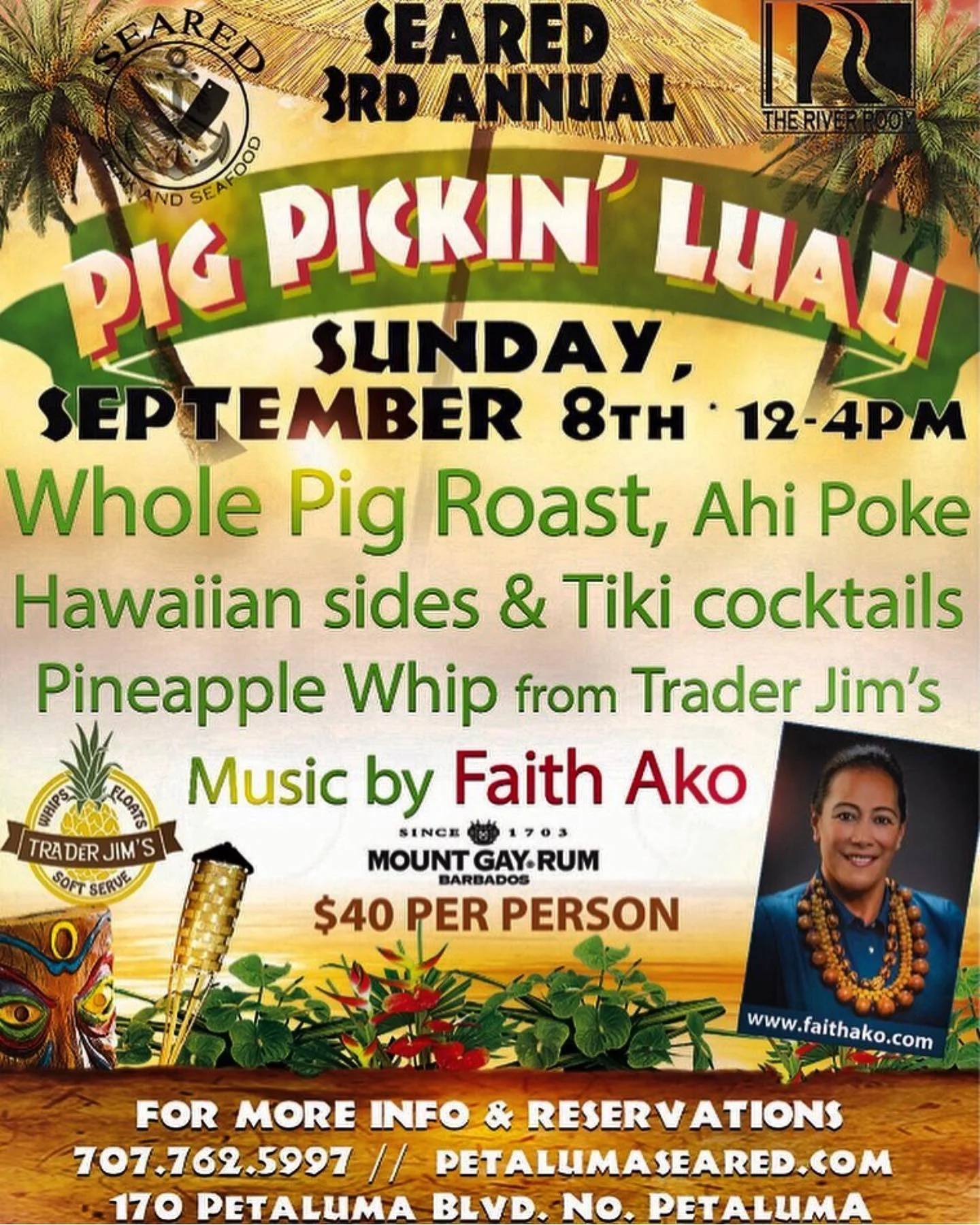 Faith Ako performs at the 3rd Annual Pig Pickin' Luau