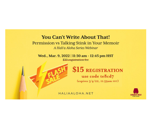 Watermark Publishing: You Can’t Write About That! - A Hali‘a Aloha Series Webinar