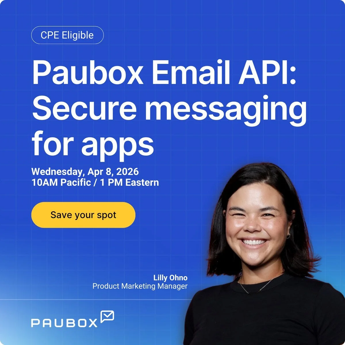 Paubox Email API: Secure messaging for apps