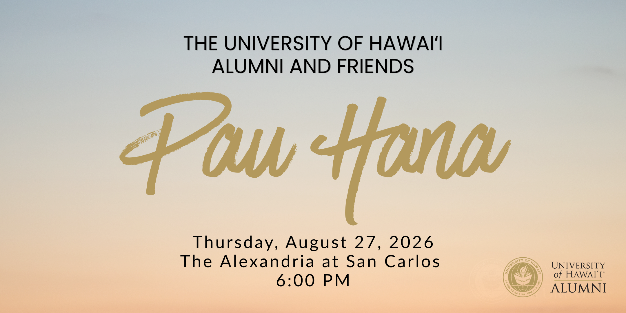 University of Hawaiʻi Alumni Pau Hana In The Bay