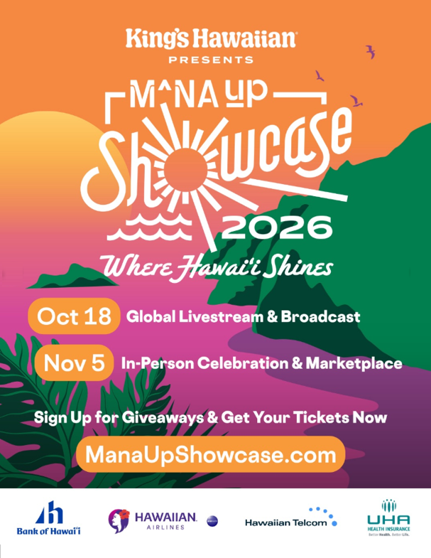 Mana Up Showcase on HNN or stream it worldwide on YouTube