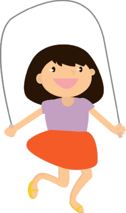 Girl skipping; treat language processing disorder at Canto Speech Therapy Online