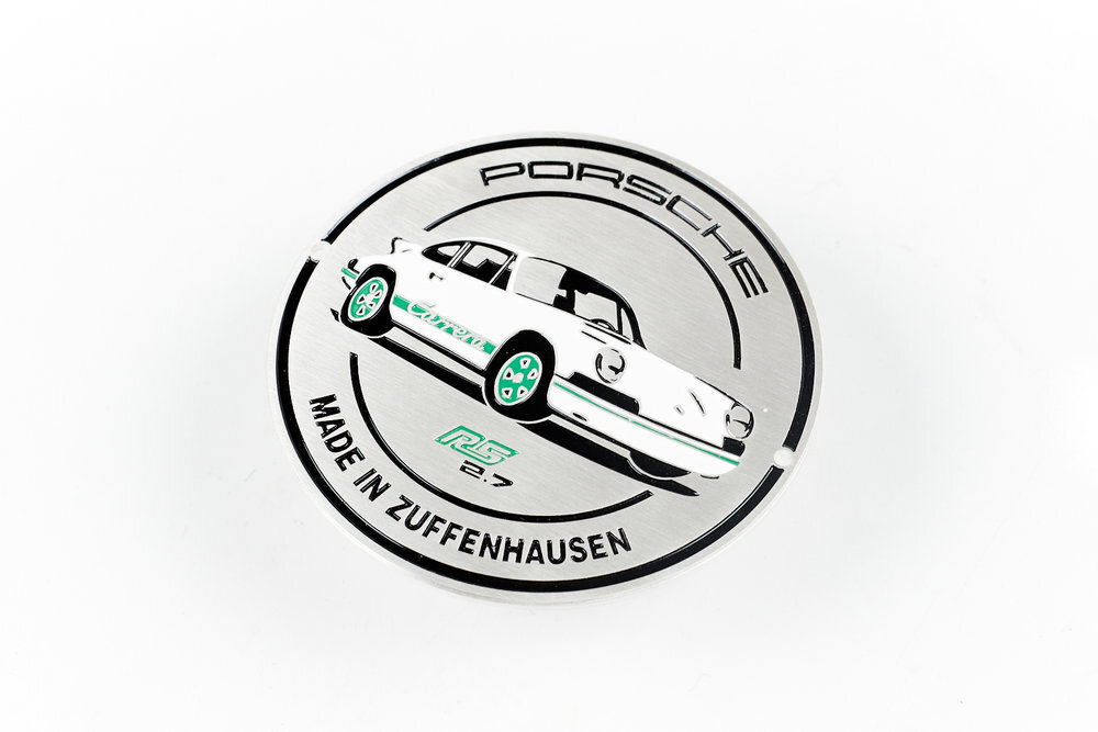 PORSCHE Grillbadge Kühlergrill 911 Carrera RS 2.7 Limitiert WAP0500100G NEU 