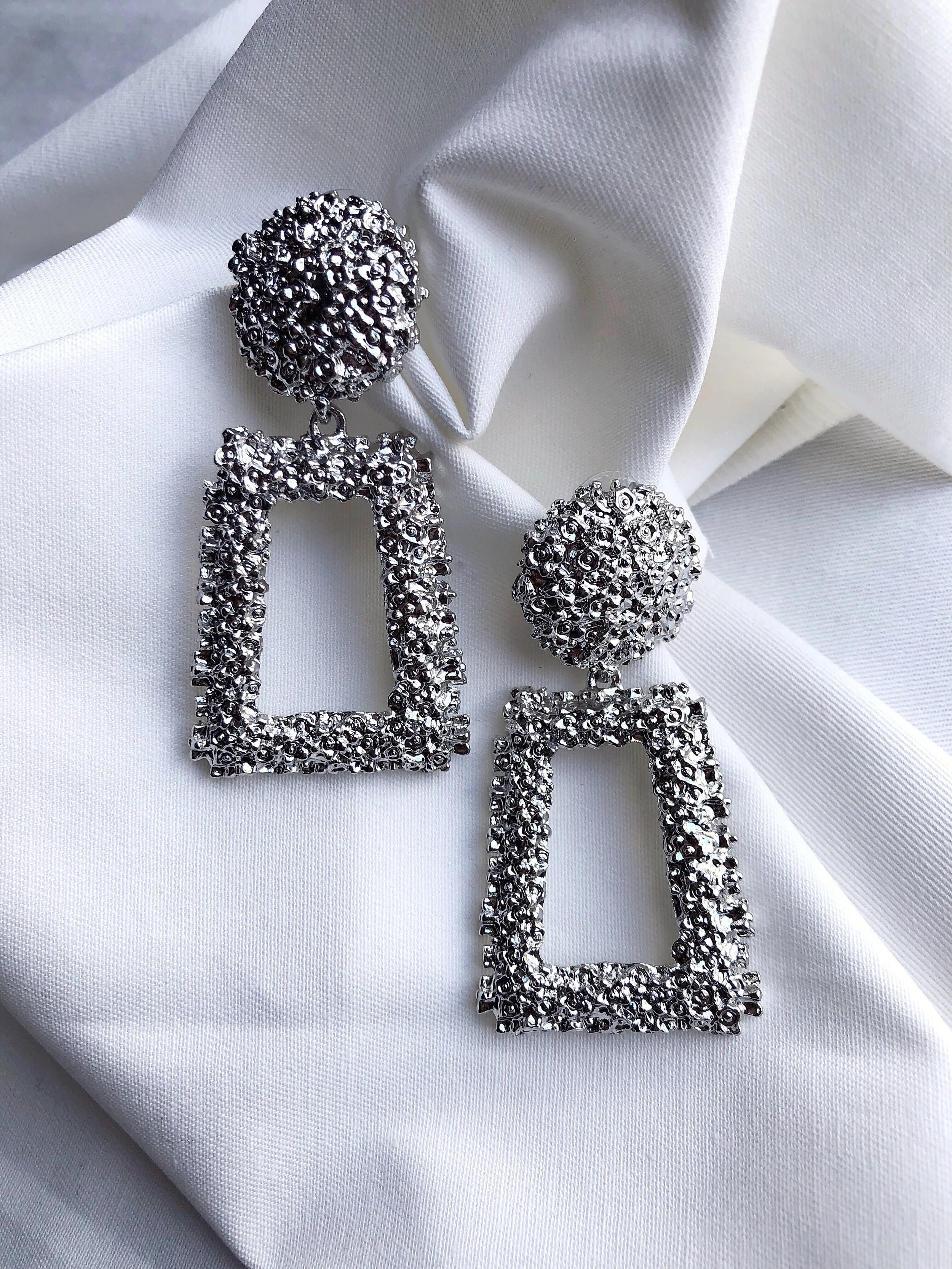 Silver Moon Earrings