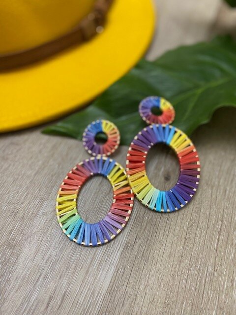Rainbow Drop Earrings