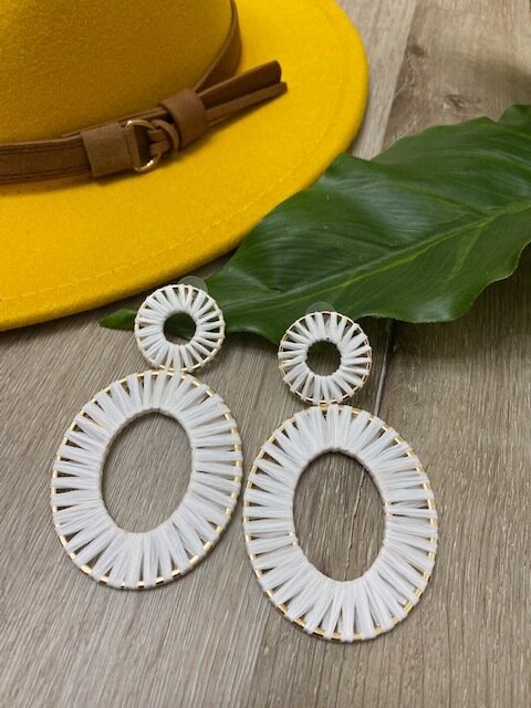 Coconut Fresh White Earrings