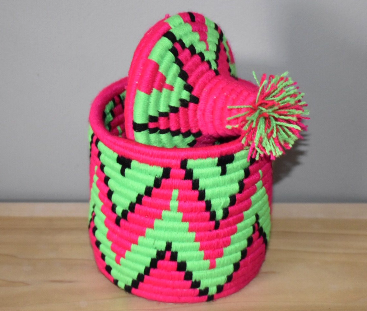 Vintage Souk Wool Basket