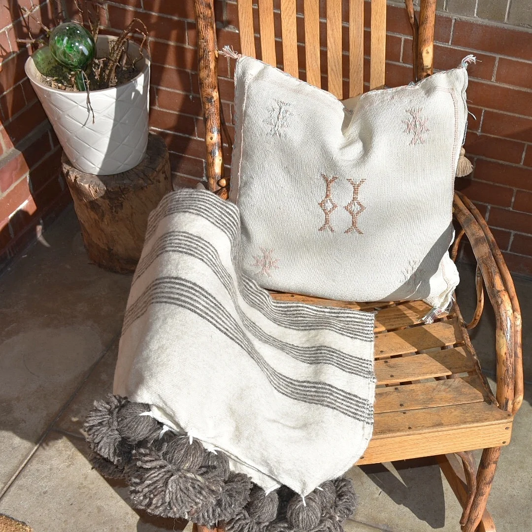 shop slo cactus silk pillow decorative sustainable bohemian