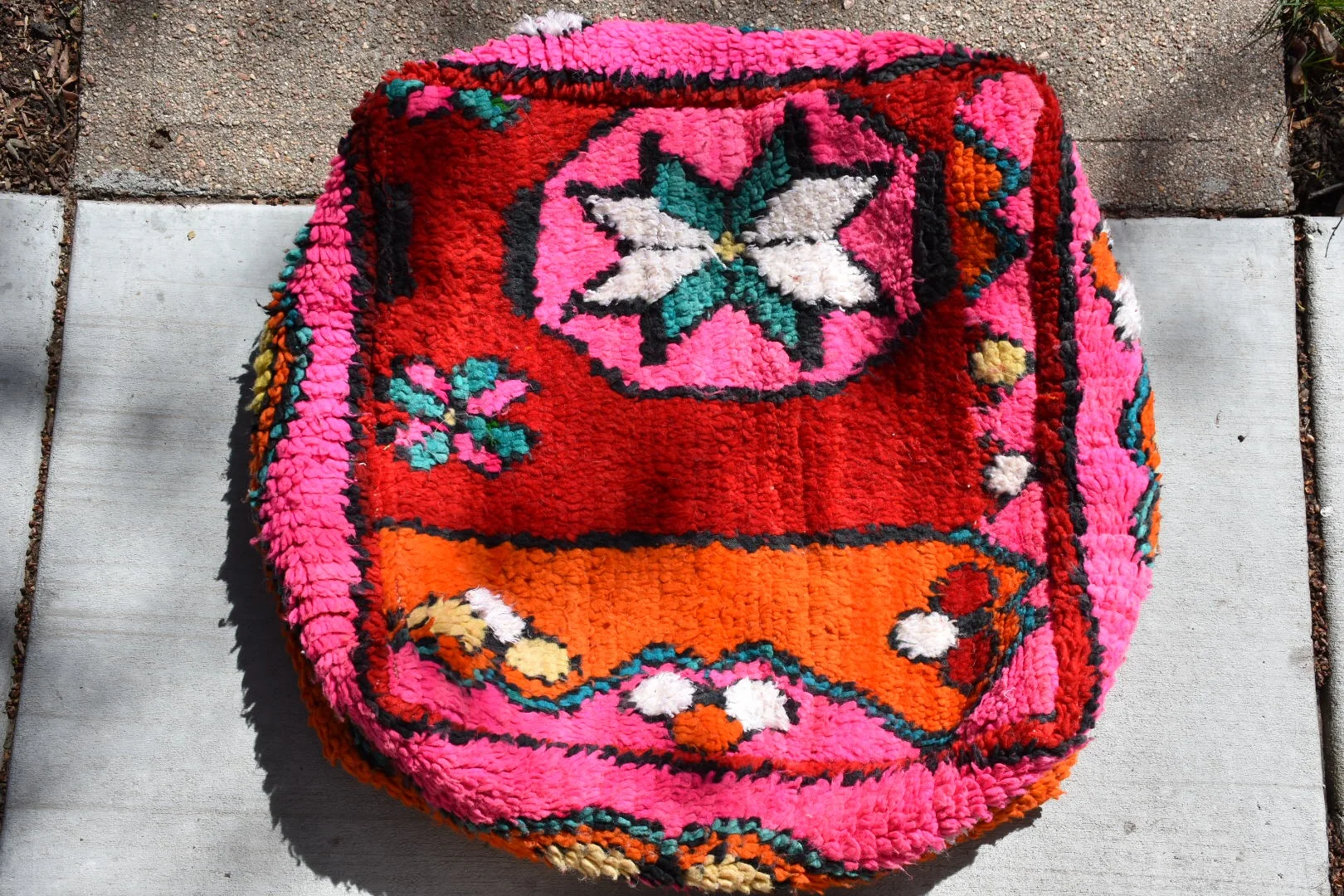 shop slo floor cushion wool floor pouf