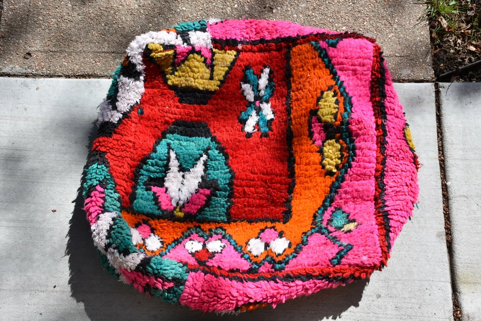 shop slo floor cushion wool floor pouf