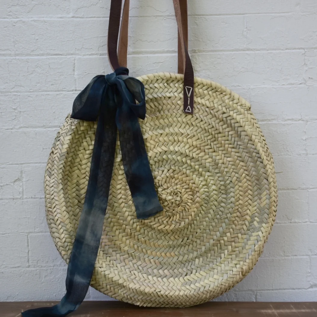 shop slo circle tote leather handle