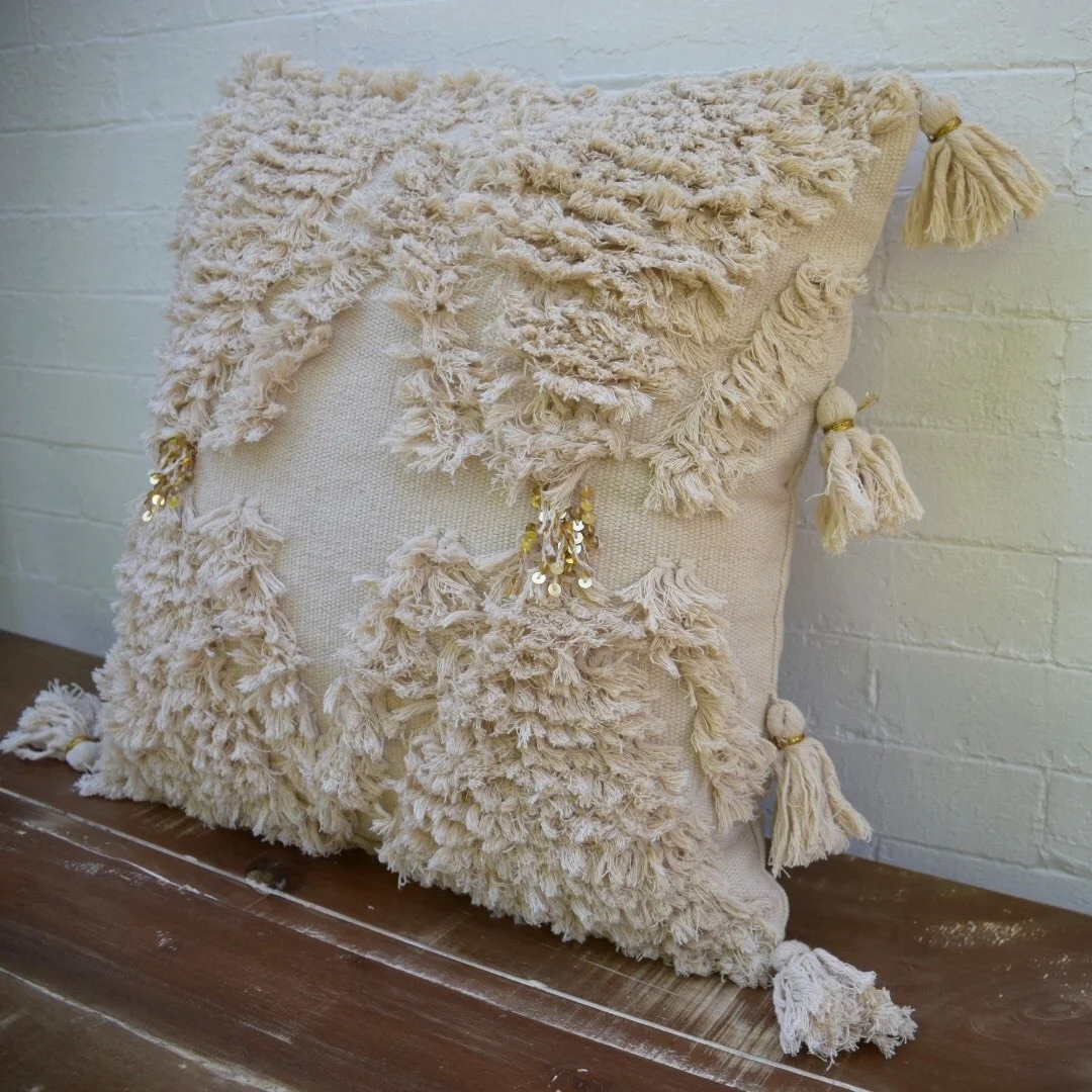 shop slo sustainable tassel pillow cover