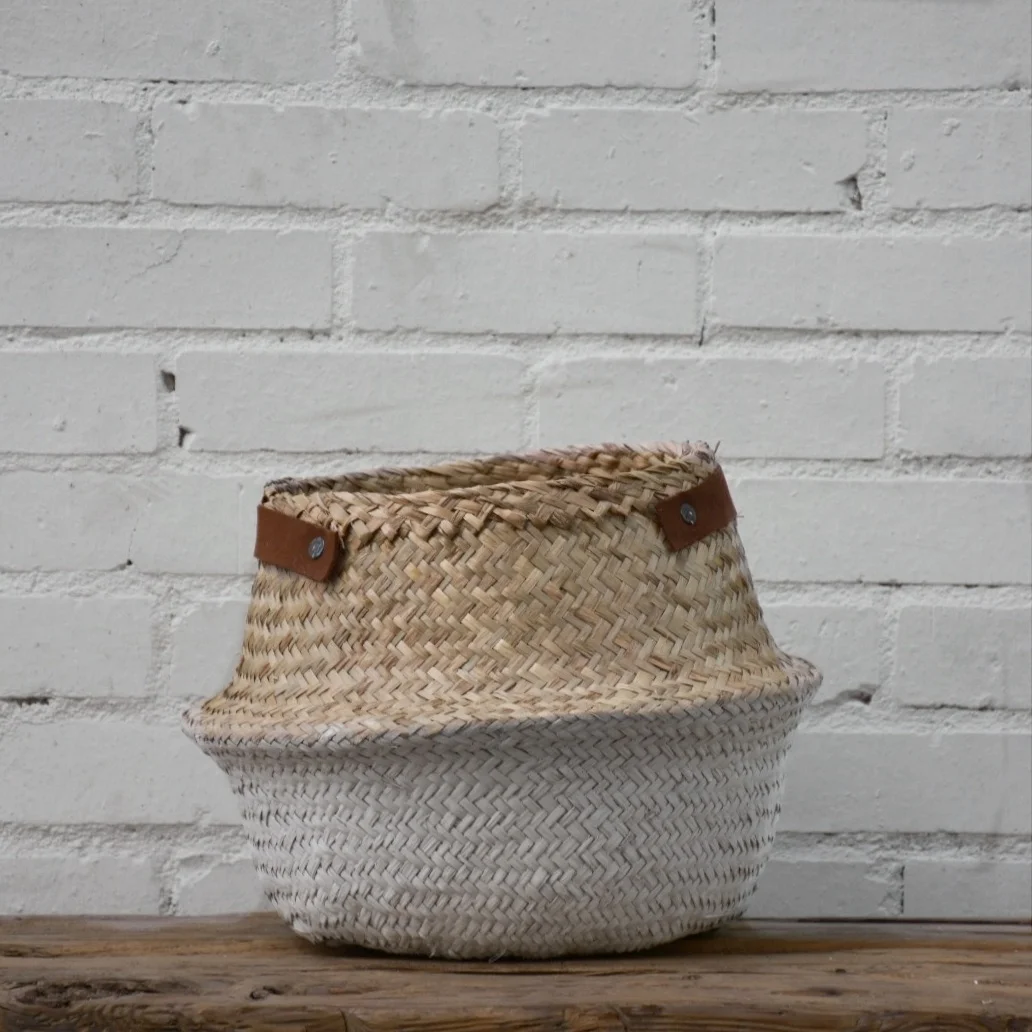 SHOP | SLO Leather Belly Basket
