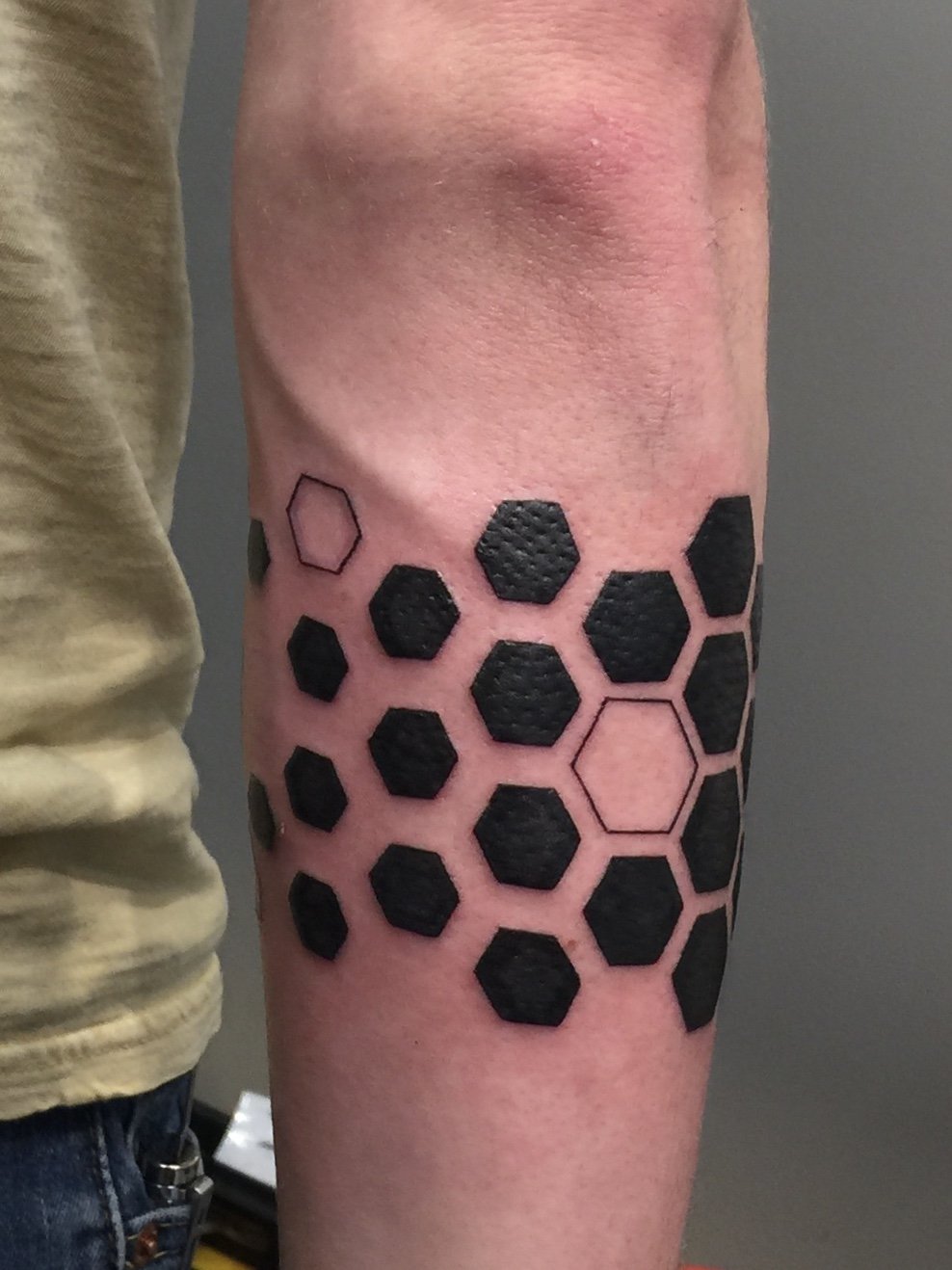 Pin by JJ Bts3958 on Tattoo ideas | Hexagon tattoo, Tattoo filler, Geometric  sleeve tattoo