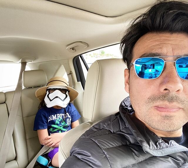 Am wearing my mask 😷 she says... #laniña #stormtrooper #covidmask #socialdistancing #daddysgirl #starguardado