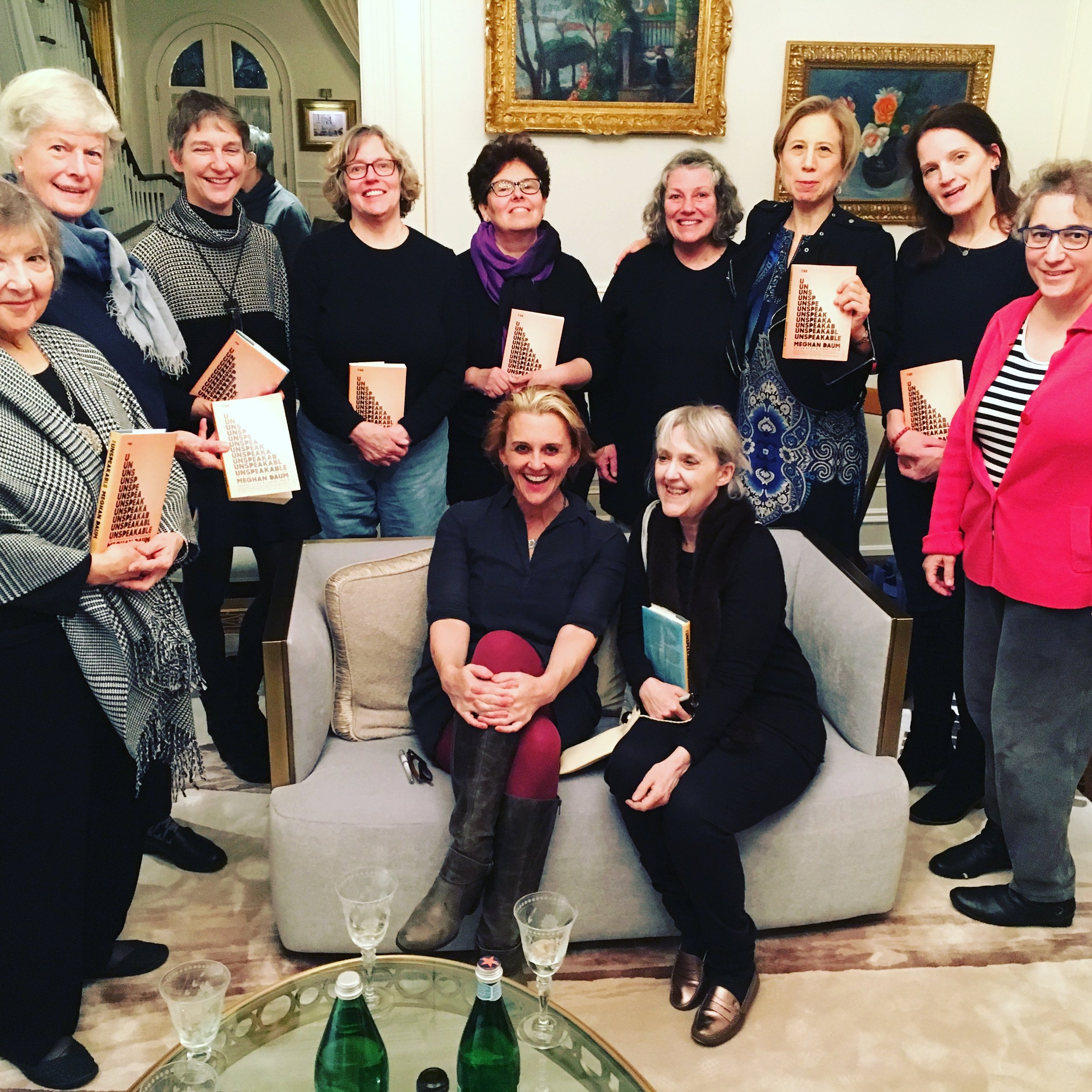 Meghan Daum at her Pop-Up Book Group for THE UNSPEAKABLE