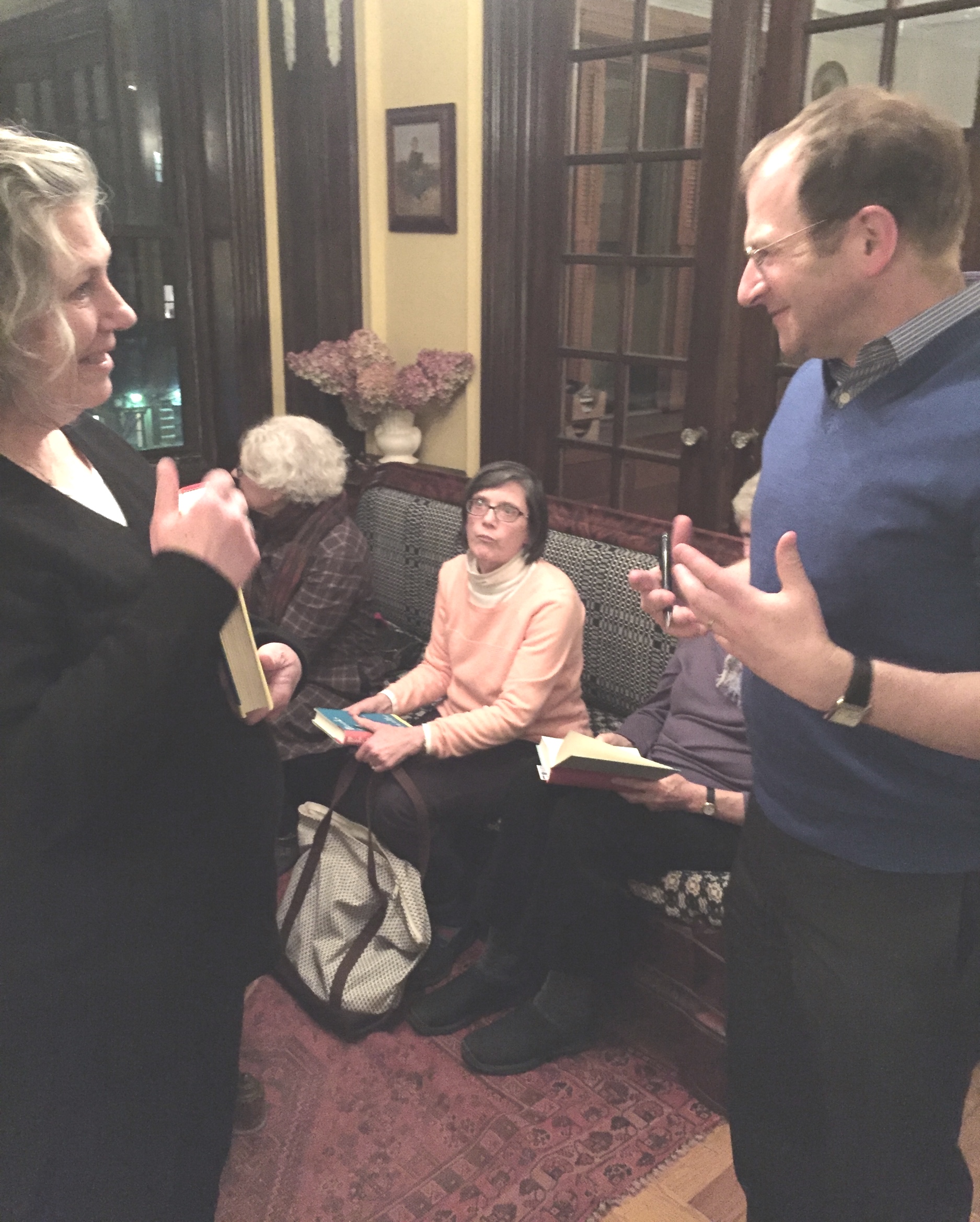 Will Schwalbe at his Pop-Up Book Group for BOOKS FOR LIVING