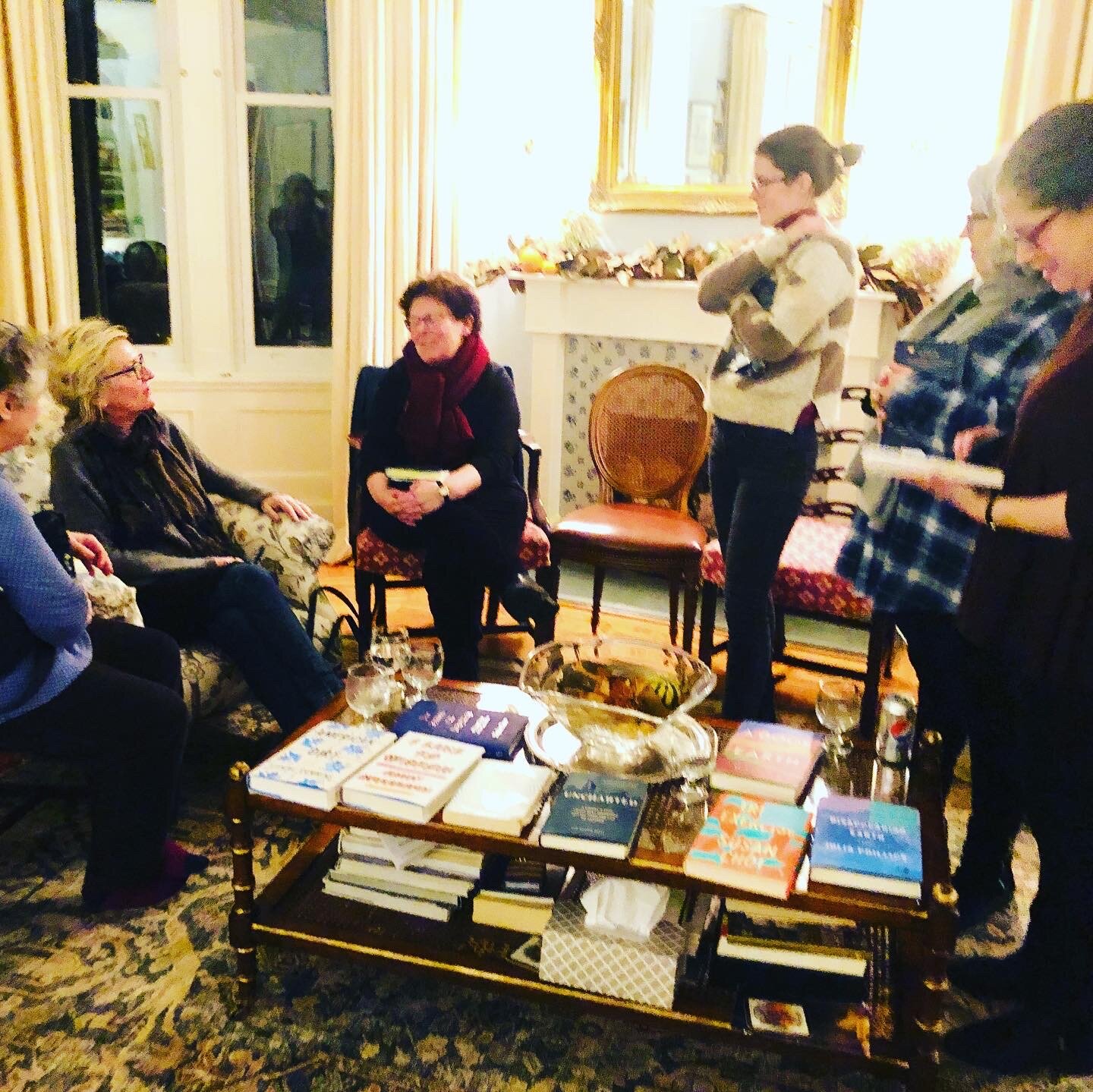 Elizabeth Strout at her Pop-Up Book Group for OLIVE, AGAIN