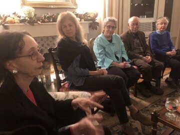  Joyce Carol Oates at her Pop-Up Book Group 