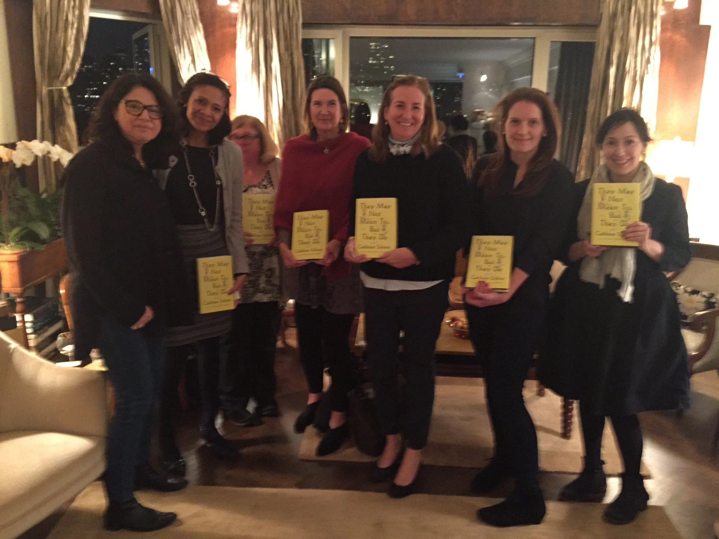 Cathleen Schine and readers at her book group
