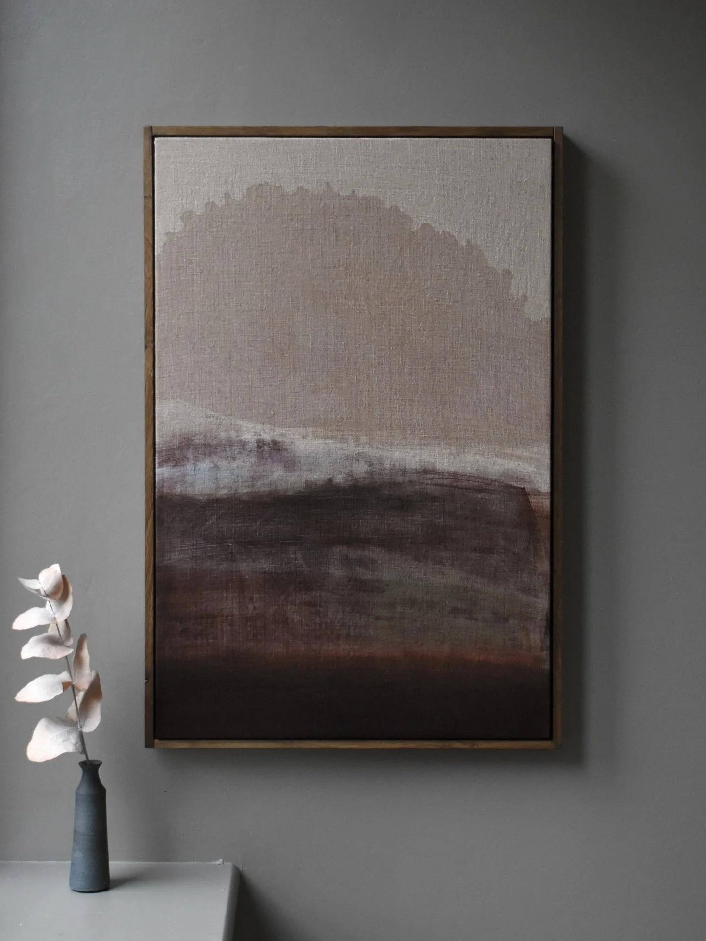 &ldquo;White Coomb&rdquo; 40 x 60cm, framed in fumed Scottish oak. Sold.