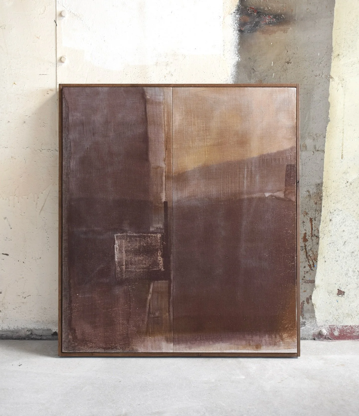 &ldquo;Tibbie&rsquo;s Field&rdquo; 65 x 70cm, framed in fumed Scottish oak. Available.