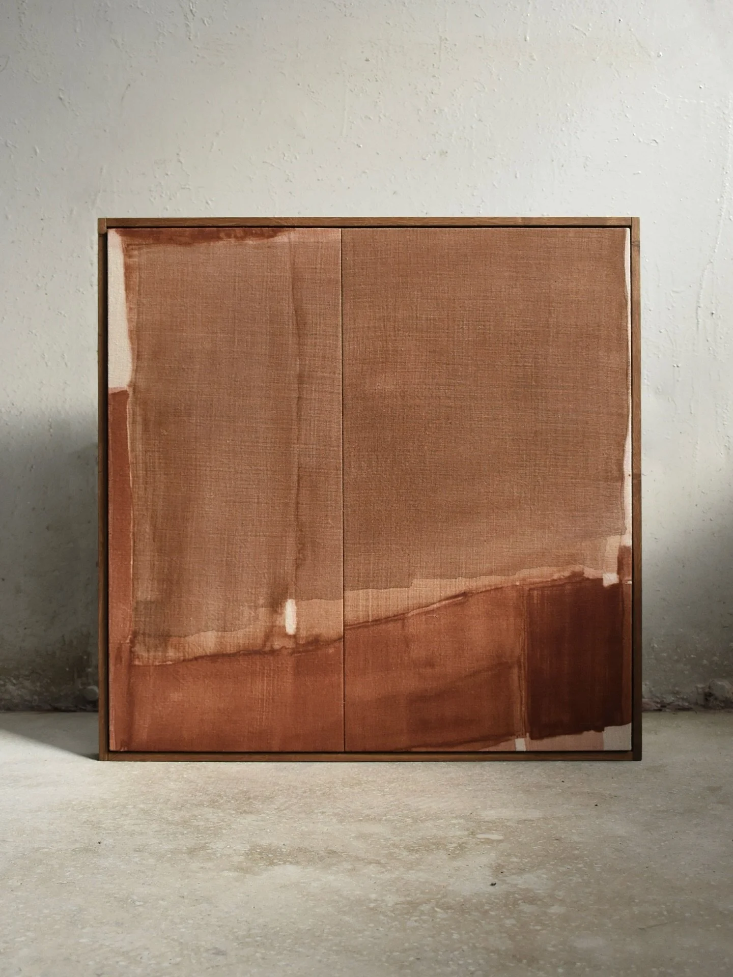 &ldquo;Cheviot&rdquo; 55 x 55cm, framed in fumed oak. Sold.