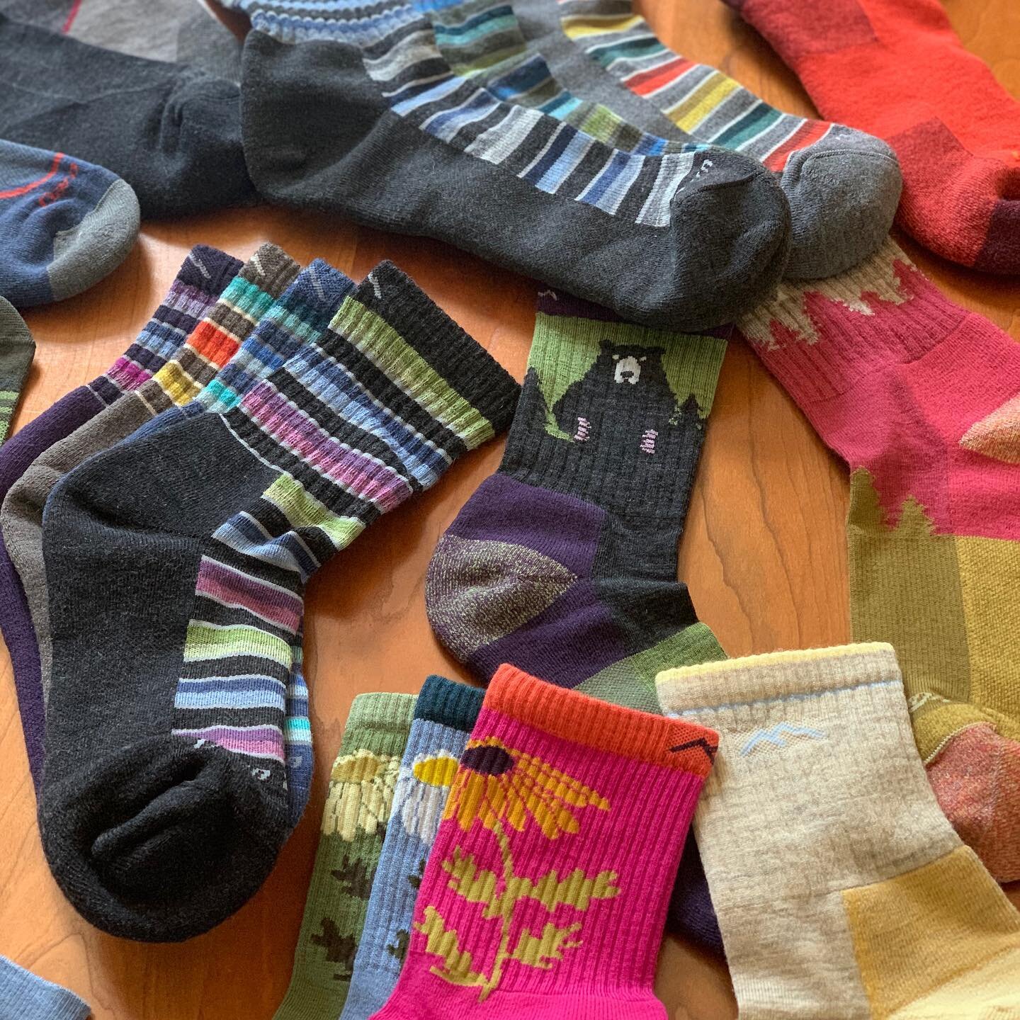 New sock day! One of our favorite days of the year 🎉 🐻 🌻 🧦 #darntough #darntoughvermont #darntoughsocks