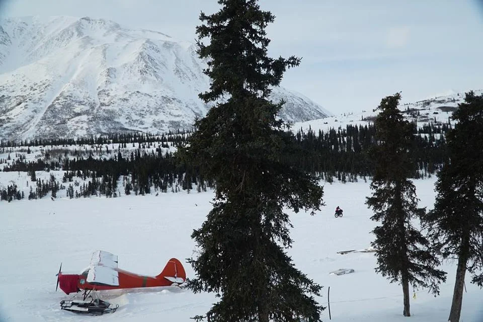 Troy Szcurkowski leaving Puntilla Lake/Rainy Pass Lodge today. Image Kyle Durand
