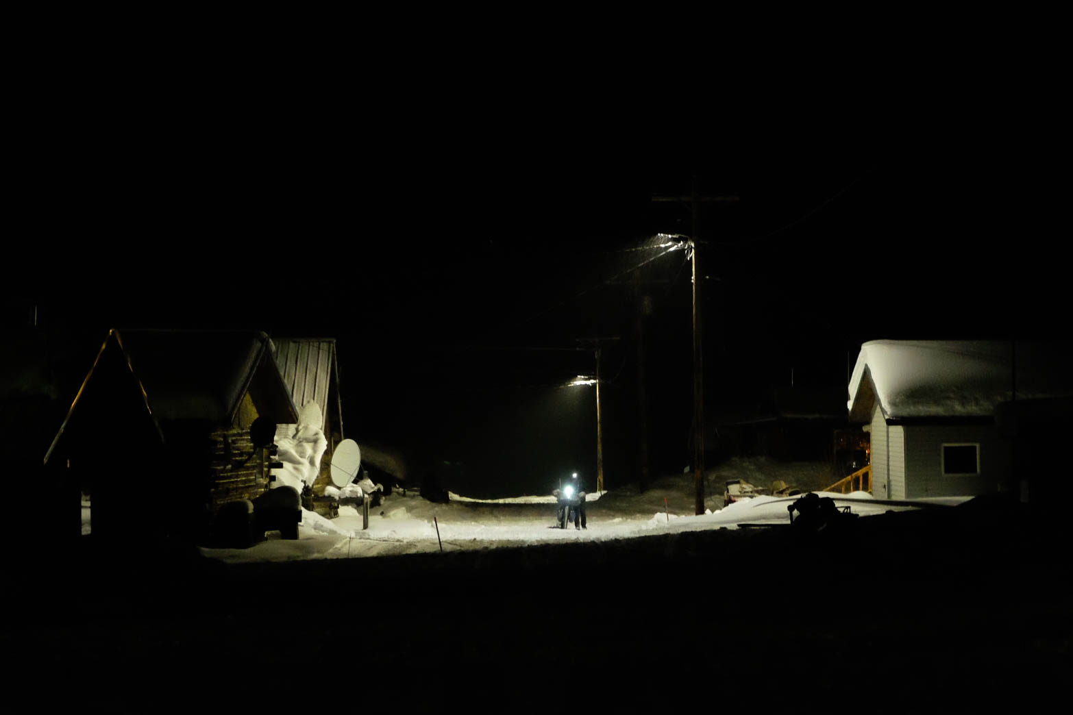 Steve Cannon arrives in Kaltag at 1am 📷 Nicholas Carmen