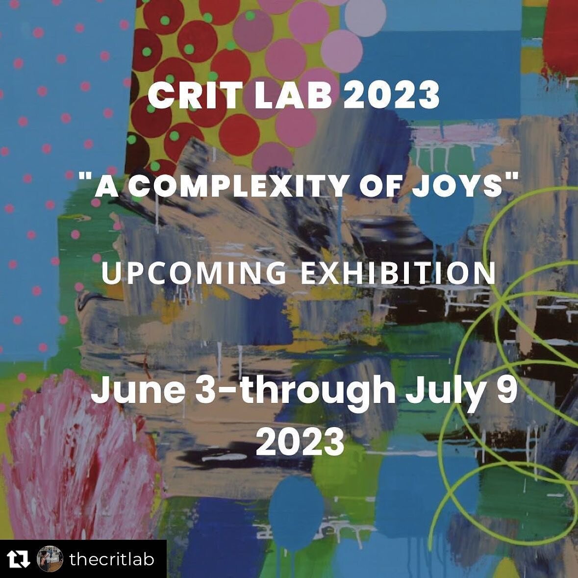 I&rsquo;m delighted to have work included in this upcoming exhibit, curated by Patricia Miranda and Francine Weiss. 

#art #thecritlab #portchester #nyc #portchesterartsfestival #acomplexityofjoys #exhibition #joy #artexhibition #patriciasuzannemiran