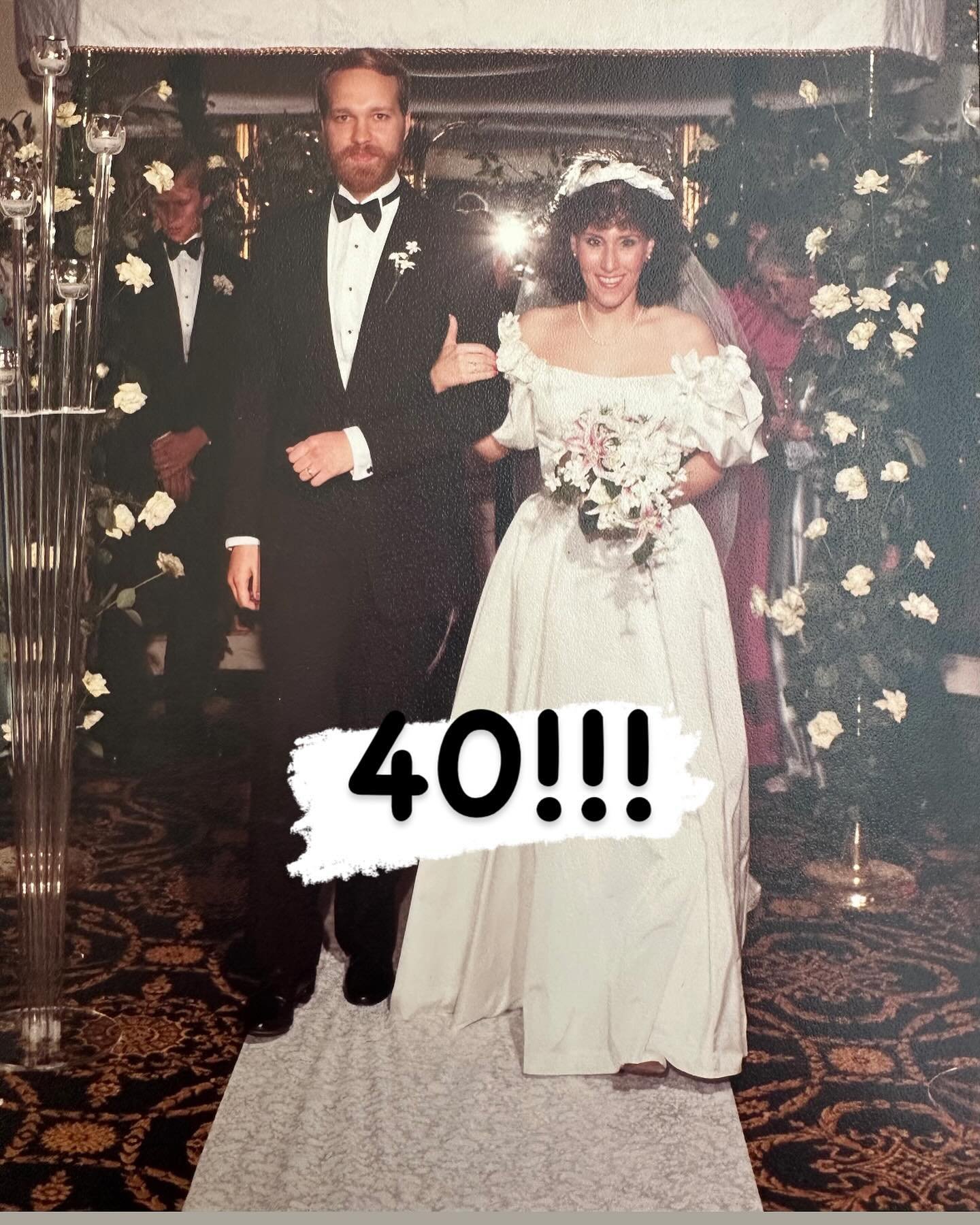 Well, that went fast! 40 years married to my best friend, my heartthrob, and the wind beneath my wings. ❤️

@ronpeep #anniversary #40yearstogether #weddedbliss #thewindbeneathmywings #love