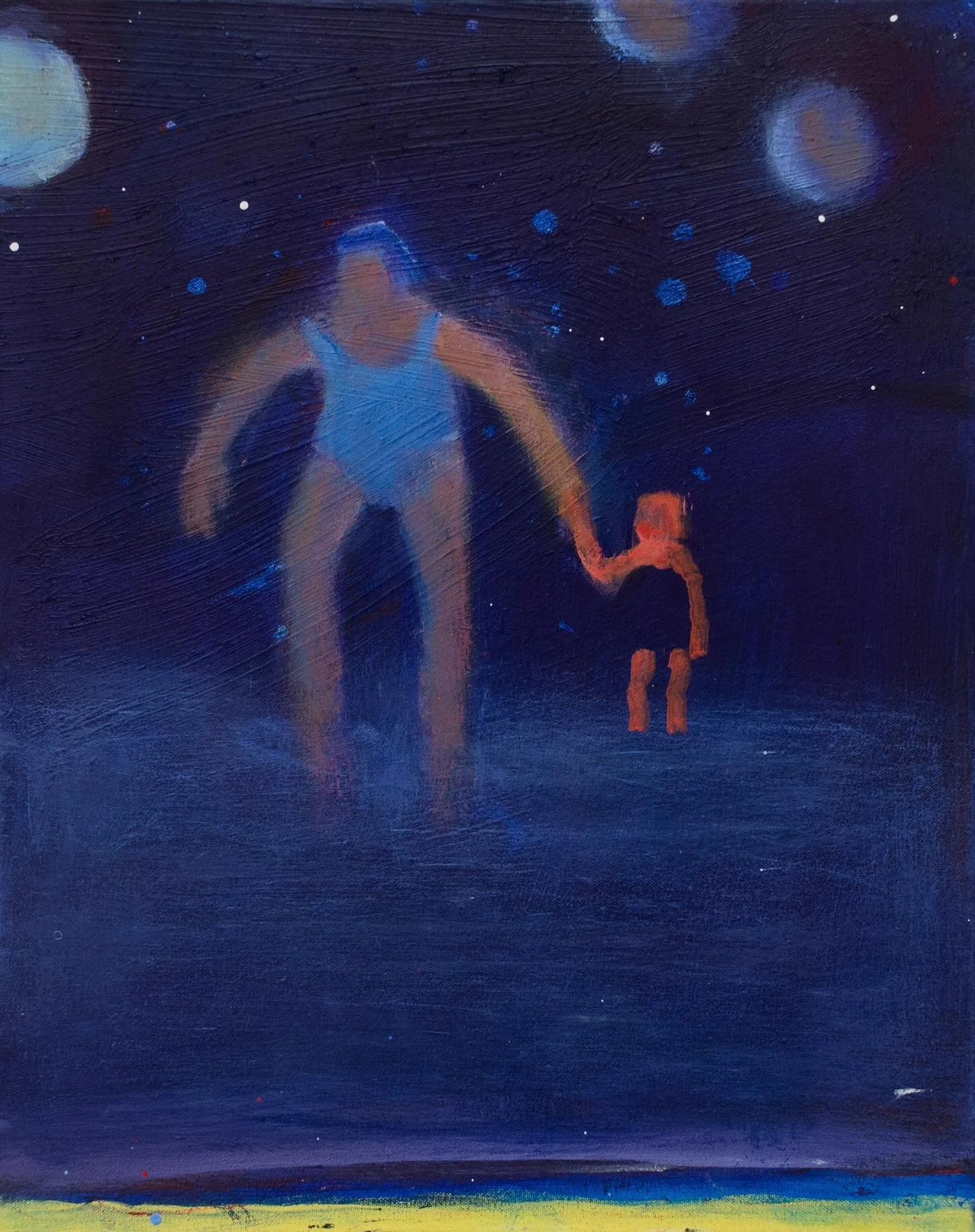 We are thrilled and grateful to be able to include 2 new paintings by Kathy Bradford in Motherhood As Muse. &ldquo;Cold Plunge&rdquo;, 2025, acrylic on canvas, 20 x 16 inches, is such a wonderful metaphor for mothering! @kathebradford

On view 10/23-