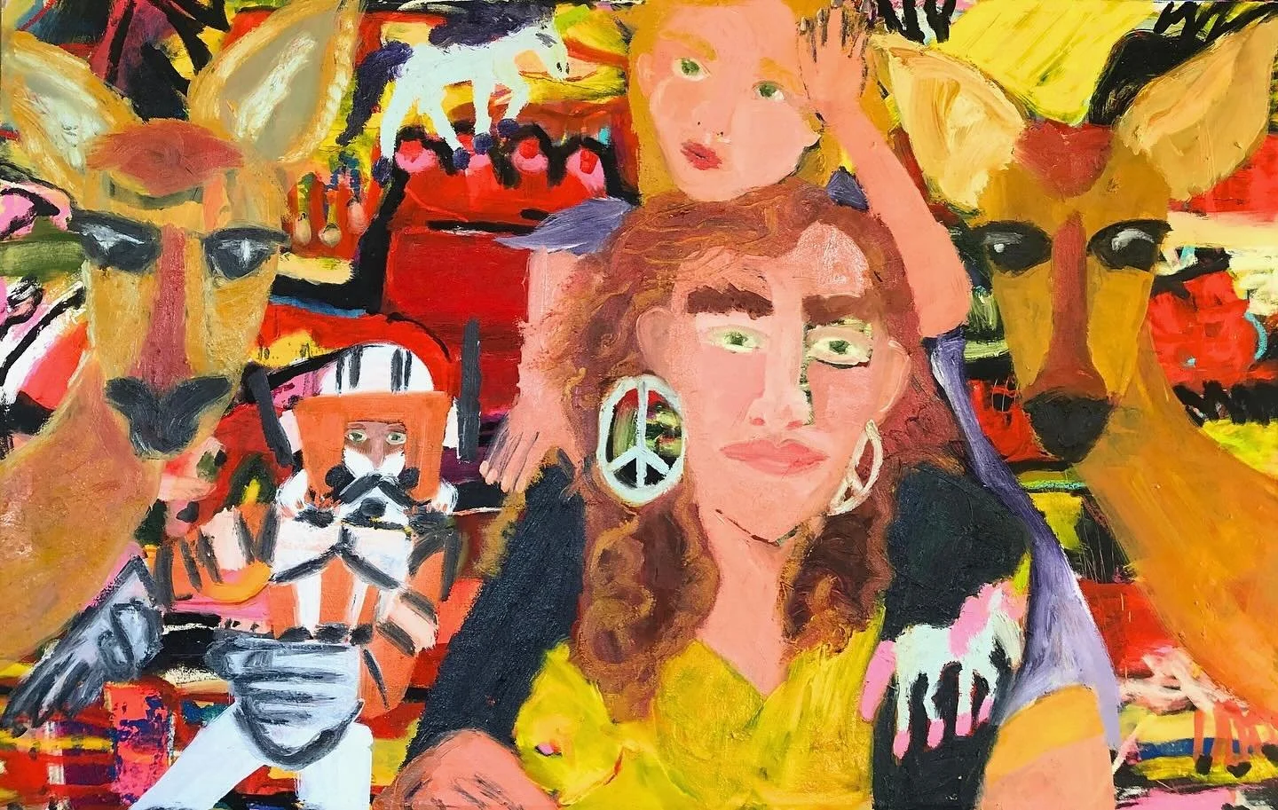 Alicia Ethridge&rsquo;s fantastic, mystical painting, &ldquo;Mothership&rdquo;, oil on canvas, 43&rdquo; x 60&rdquo;, 2022, will be Included in Motherhood As Muse at the Concord Center for the Visual Arts in Concord, MA. @aliciaethridge 

Motherhood 