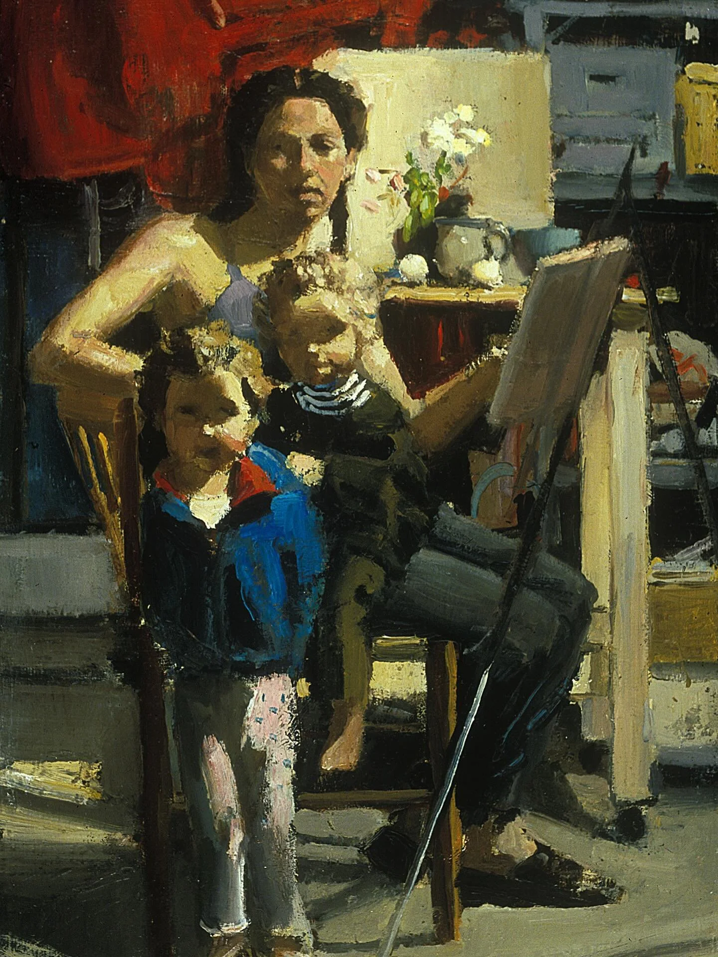 When we put together our wish list of participants for Motherhood As Muse - artists whose work is about their motherhood - Katy Schneider was at the top of the list. Her portraits of family are filled with love and exquisite light. @katyschneiderpain