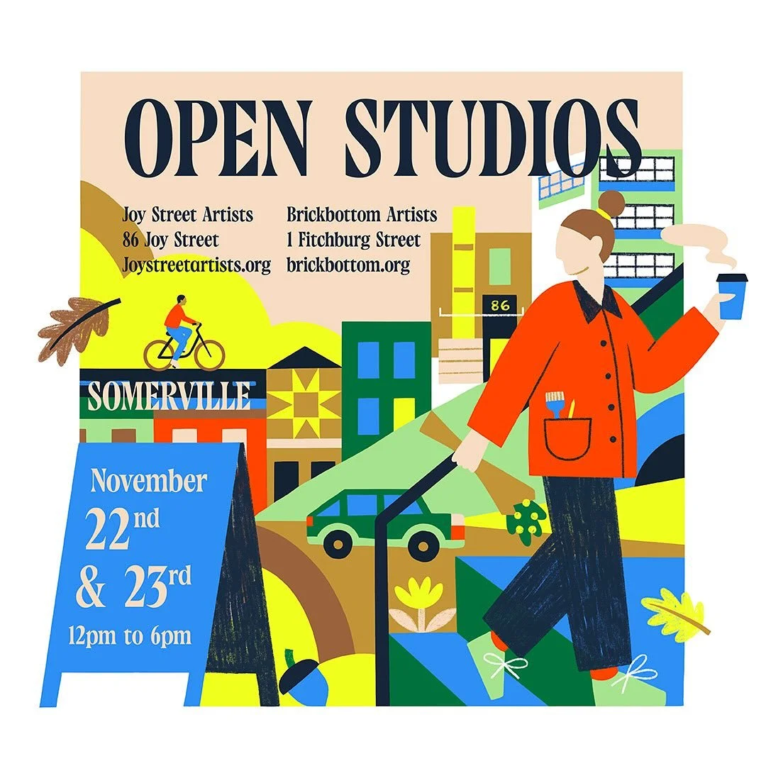 The artists of Joy Street Studios and Brickbottom are opening their doors and you&rsquo;re invited!

🗓️ Nov 22&ndash;23, 12&ndash;6 PM (ONLY SATURDAY FOR ME!) 

📍86 Joy St and 1 Fitchburg St, Somerville, MA

🎨 Wander through the studios. Connect w
