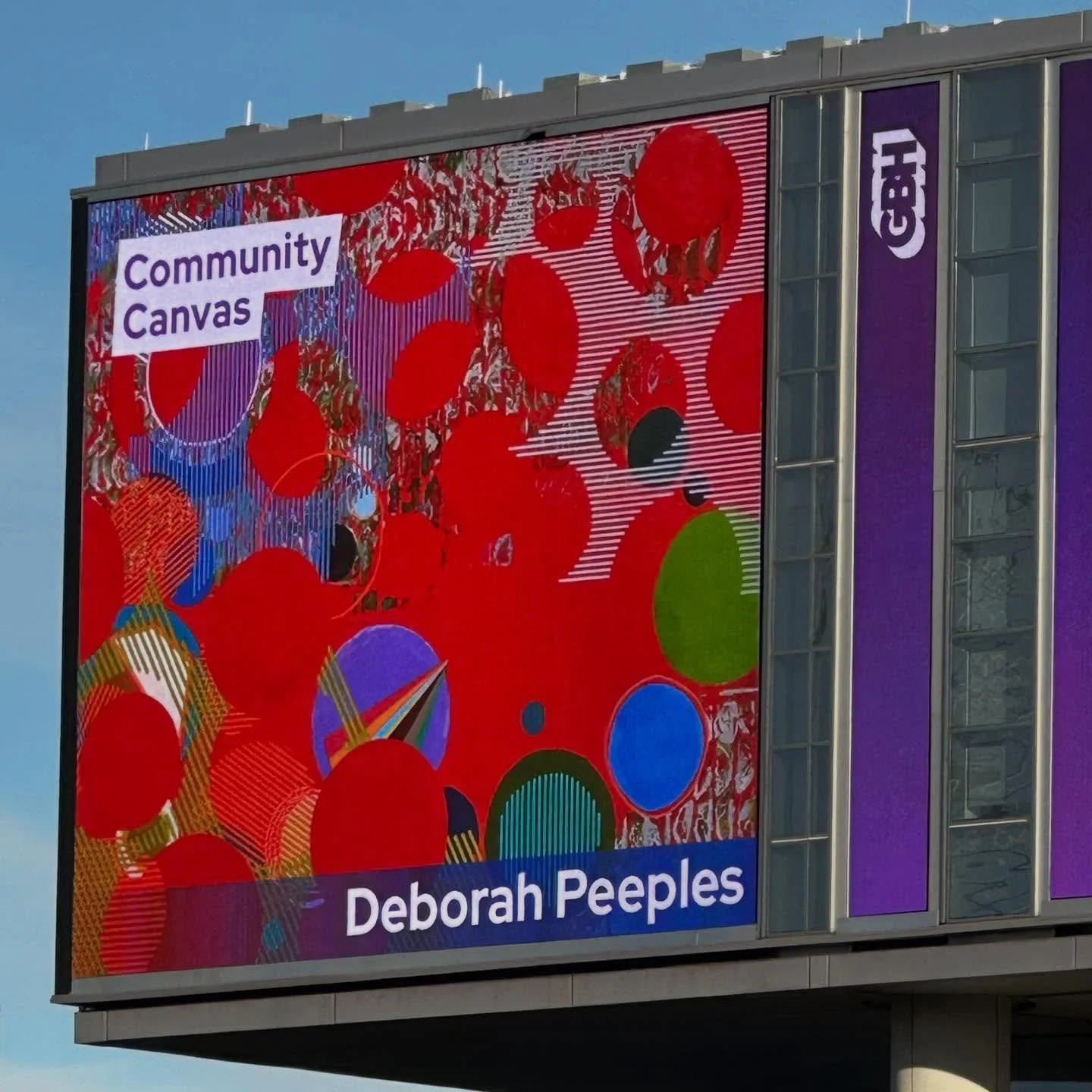 Over the moon to be over the Pike!

I am thrilled to have my painting, Multitudes, featured today on @GBH &rsquo;s Community Canvas. Thank you @thecultureshowgbh! Look up if you&rsquo;re on the Mass Pike riding towards Boston today between 2 and 8pm.