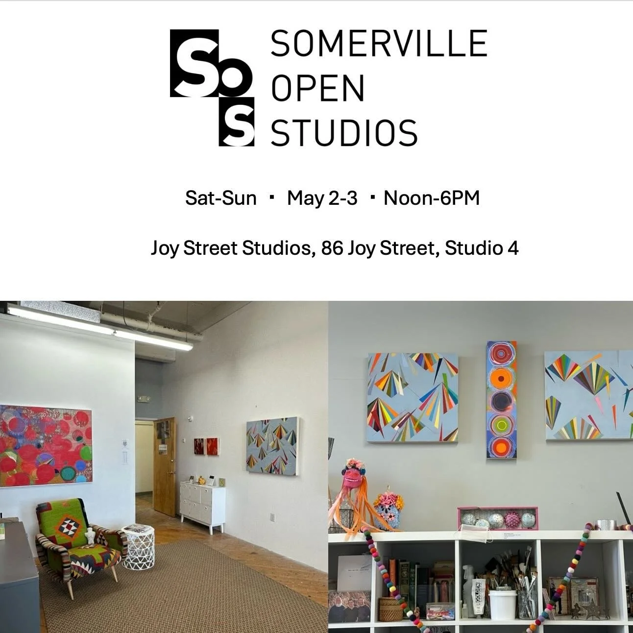 OPEN STUDIOS THIS WEEKEND!

Please visit!

86 Joy Street
Studio 4
Somerville, MA

Sat-Sun May 2-3, 2026

Noon-6PM

#bostonartist #supportartists #joystreetstudios #somervilleopenstudios #buyartfromartists