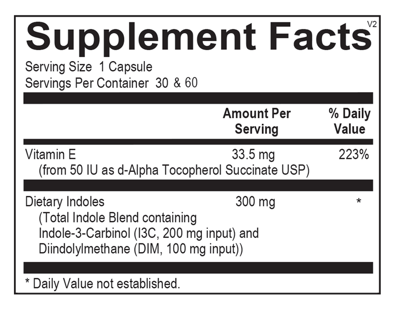 EstroDIM Supplement Facts.webp