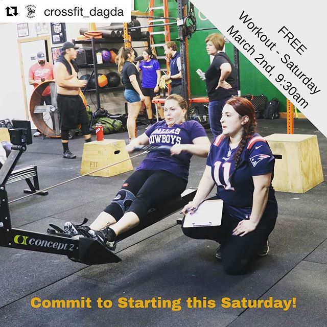 Never tried CrossFit before? Intimidated by gyms? Need a coach and community to motivate you? Give @crossfit_dagda a try! &mdash;&mdash;
#Repost @crossfit_dagda with @get_repost
・・・
Everyone starts somewhere - Make this Saturday DAY ONE!
*
Free worko