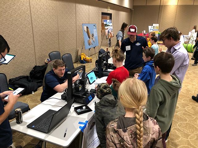 Family Science Day was a success! We had a blast sharing our excitement about design and engineering with local 5th graders! We 3d printed small scale formula one cars for everyone to get kids excited about our project. One kid said we are making the future and we agree with him! Come visit us in the SUB Ballroom from 5-7 to ask questions and see the progress of our project.