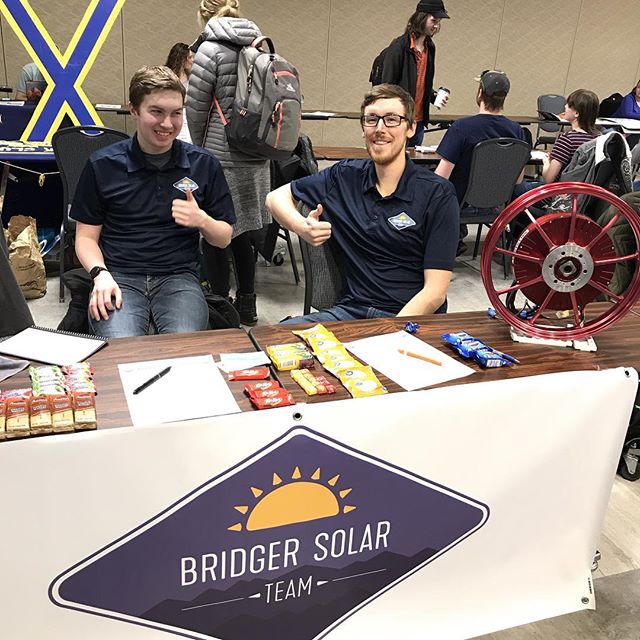 All set up here at MSU’s Involvement Fair! Swing by our booth or visit our website BridgerSolarTeam.com to find out how you can get involved.