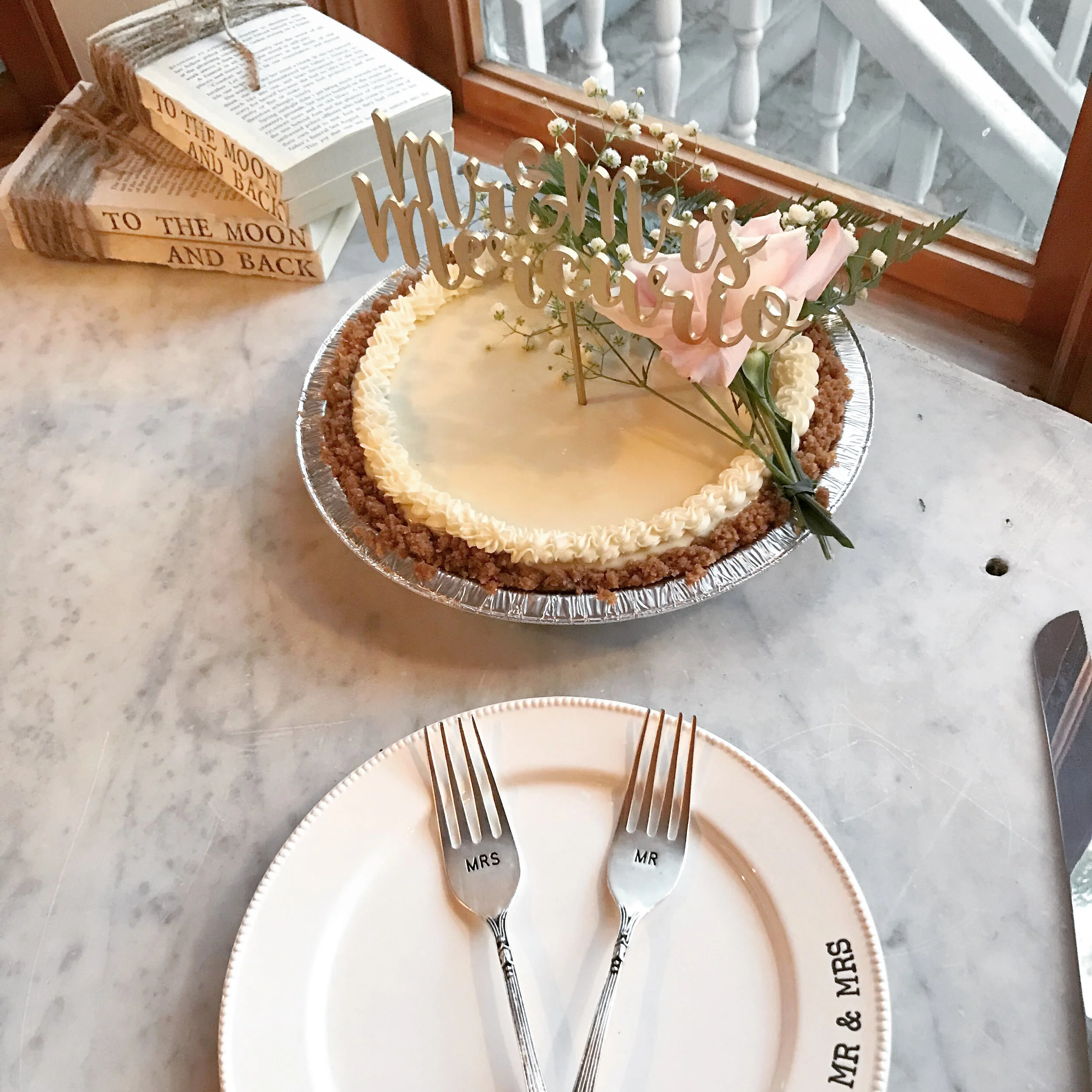 My personal wedding pie for our Pie Day Wedding 3/14/2020